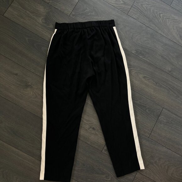 Babaton Aritzia Black Dress Pants w/ White Stripe - size 4 - Picture 4 of 8